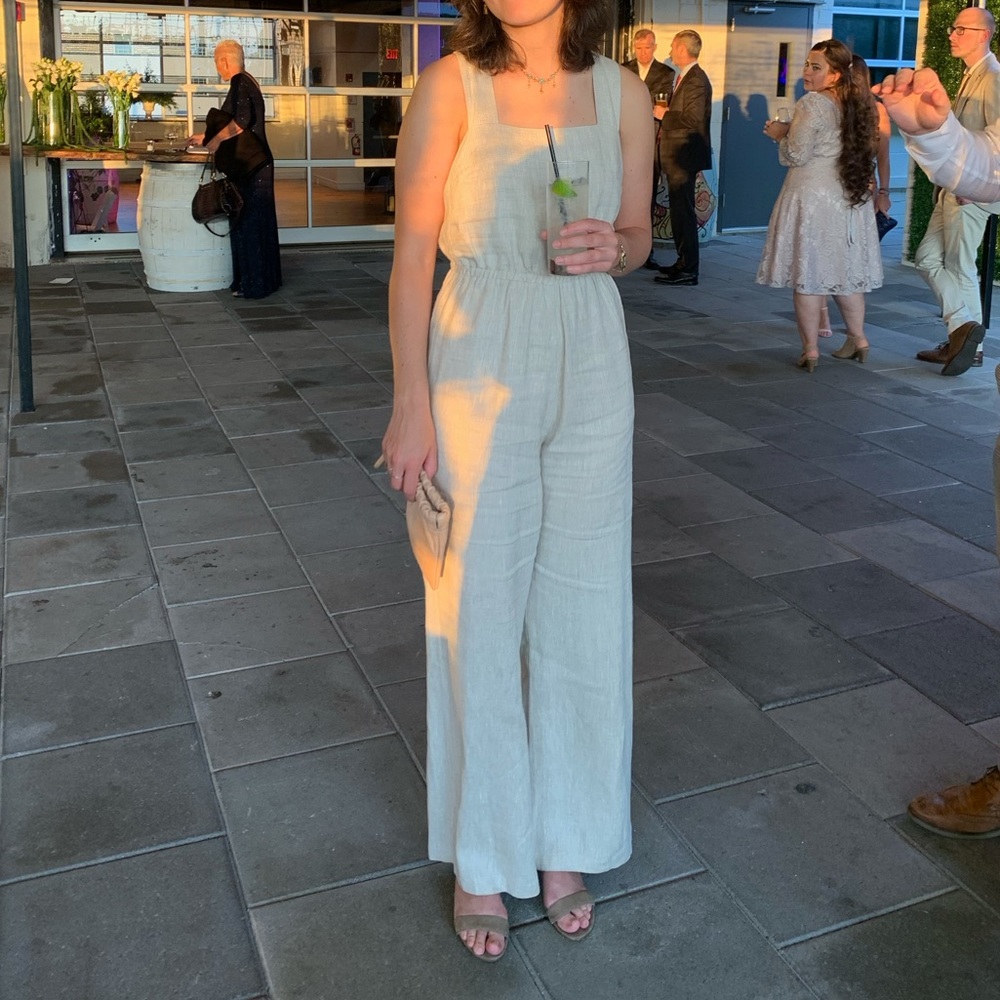 Linen blend Reformation jumpsuit